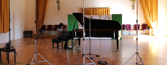 Recording at Potton Hall, Suffolk