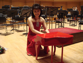 Noriko Ogawa and toy piano