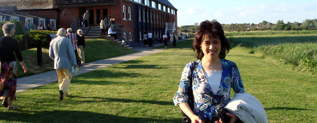 Noriko at a concert in Aldeburgh